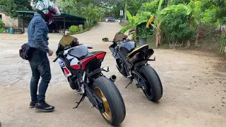 Cbr1000rr 2015 vs R12009 Sound test