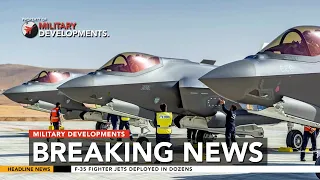 Dozens of F-35 fighter jets were deployed to carry out precision launches