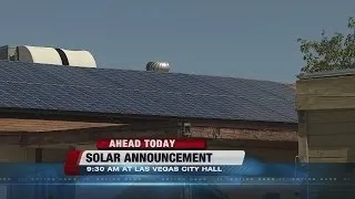 Solar announcement from Las Vegas mayor pro tem