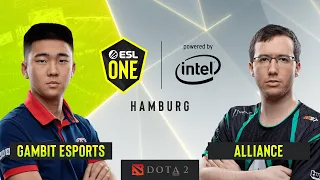 Dota2 - Gambit Esports vs. Alliance - Game 3 - Lowerbracket Final - ESL One Hamburg 2019