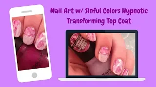 Nail Art w/ Sinful Colors Hypnotic Transforming Top Coat // threesixtynailsTV