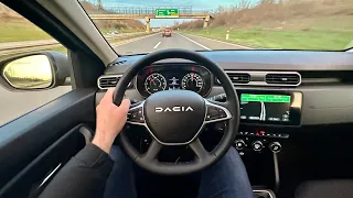 NEW DACIA Duster Joruney (2023) - POV test drive (115 HP, 4X4) city drive & highway