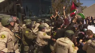 UC San Diego protests lead to 64 arrests, students clash with police