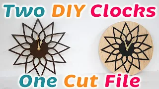 Easy DIY Clocks with the xTool