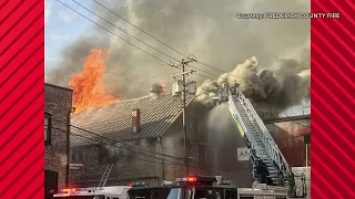 3 alarm fire in Frederick County