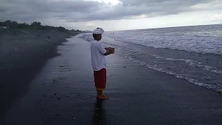 Пантай Пурнама - пляж с черным песком на Бали