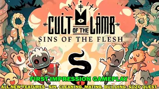 Cult of the Lamb: Sin of the flesh DLC - All new features, building, mating, sin, etc