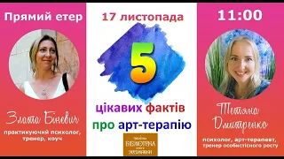 Арт-терапія. П'ять цікавих фактів про арт-терапію. Арт-терапія для дорослих та дітей.