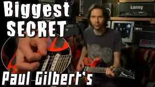 REVELATION! Paul Gilbert's changing string technique!