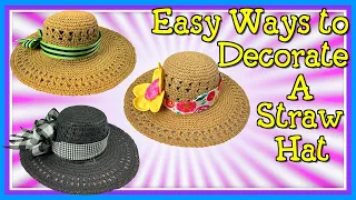 Ways to Decorate A Straw Hat | Scrap Buster | The Sewing Room Channel