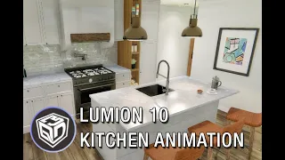 LUMION 10 KITCHEN ANIMATED RENDERING