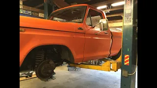 Lowering the 1977 F150 “Mushroom Truck” Dream beams #DJMsuspension #muscletruck #f100