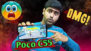 Poco C55 Free Fire Gaming + Battery Drain + Heating Test || Poco C55 Free Fire Gameplay || One tap..