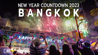 CentralWorld Bangkok Countdown New Year 2023 and Fireworks show [4K]