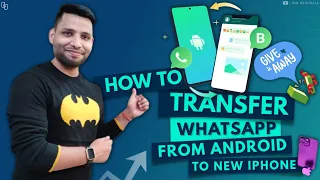 How to Transfer Whatsapp Data from Android to new iPhone without resetting iPhone (2023)