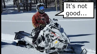 2017 Polaris 800 RMK Axys snowmobile - how to fix poor idle, low power, check engine light.