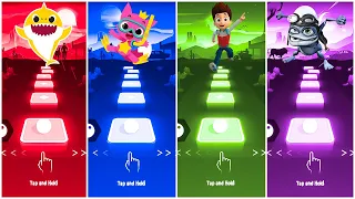 Baby Shark - Pinkfong - Paw Patrol - Crazy Frog - Tiles Hop EDM Rush