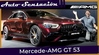 Presentación Mercedes-AMG GT 53 2022 4 puertas coupe . La superberlina deportiva de Mercedes Benz.