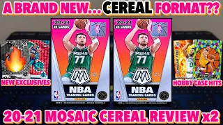 A Brand New... CEREAL Box Format?? SICK HIT!🔥 | 2020-21 Panini Mosaic Basketball CEREAL Box Review