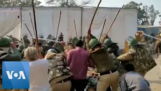 Clashes Erupt at India Farmer Protest