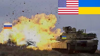 Horrible Moment: M1A1 Abrams Tanks Blazed Dozens of  Russian Tanks Near Avdiivka