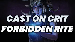 Forbidden Rite CoC Occultist Build Guide | PoE 3.18