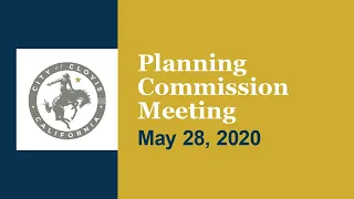 Clovis Planning Commission Meeting - May 28, 2020