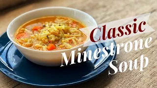 Classic Minestrone Soup Recipe -Italian Vegetable and Pasta Soup /Veg Minestrone Soup(keto friendly