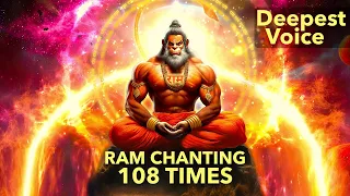RAM CHANTING 108 TIMES - सबसे पावरफुल मन्त्र POSITIVE MIND | DEEP MEDITATION BY HANUMAN
