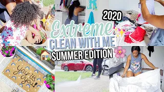 EXTREME CLEAN WITH ME SUMMER 2020! ULTIMATE SPEED CLEANING MOTIVATION | REAL LIFE HOUSE CLEANING