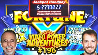 Fortune X HAND PAY!!! Video Poker Adventures 196 • The Jackpot Gents