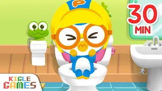 Pororo's Habit Game Non Stop Play | Learning Videos | Cartoon for Kids | KIGLE GAMES