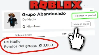 ✅ COMO ENCONTRAR GRUPOS DE ROBLOX ABANDONADOS! (Grupos GRATIS SIN DUEÑO 2023) *Que tienen Robux🤑*