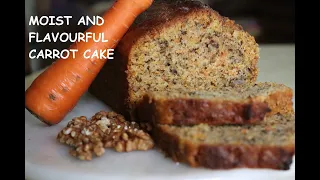 CARROT CAKE RECIPE | EASY CARROT CAKE | MOIST AND FLAVOURFUL CARROT CAKE