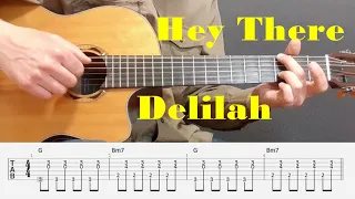 Hey There Delilah - Plain White T's - Fingerstyle guitar with tabs