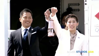 THE OLYMPIC FLAME ARRIVES IN JAPAN TO START THE 121-DAY OLYMPIC TORCH RELAY