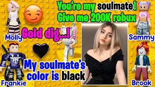 ❤️💚💛 TEXT TO SPEECH 🌹 My Soulmate Is A Rich Boy ✨ Roblox Story