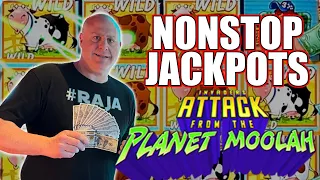 Max Bet Slot Marathon! 🛸 Winning JACKPOTS on Invaders Attack From The Planet Moolah!