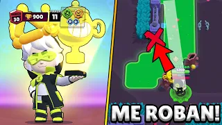 SOLO PUEDO QUEDAR 1º CON GUS: ME ROBAN, ES IMPOSIBLE DISPARAR AL AGUA CON GUS. BRAWL STARS