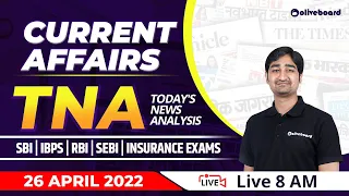 Banking Current Affairs Today | 26 April Current Affairs 2022 | Current Affairs | Oliveboard TNA