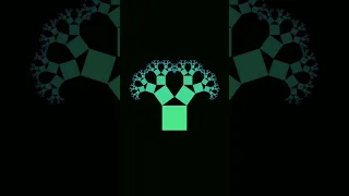 Fractal tree made with cubes #fractal #maths #math #visualization