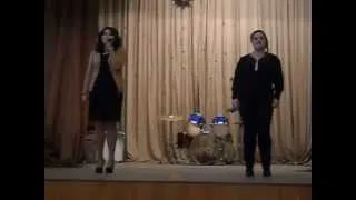 Ангелина и Настя поют-Last Christmas