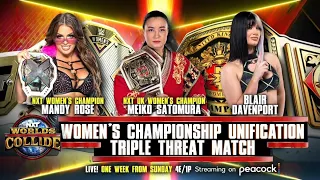 Mandy Rose vs Meiko Satomura vs Blair Davenport NXT 📌 Highlights 📌