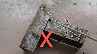 how to weld angle iron T joint||the best way few people know