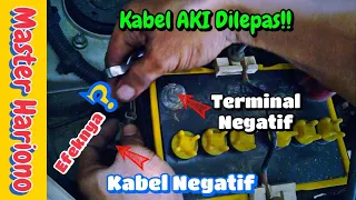 🔴 Efek / Akibat Yang Terjadi Bila Melepas Kabel Negatif Dari Terminal Negatif Aki / Battery Mobil