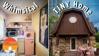 Her adorably renovated Mushroom Tiny House - Barbie meets fairytale!