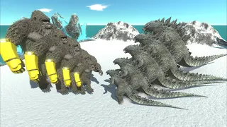 Growing Kong Vs. Growing Godzilla 2014 - Animal Revolt Battle Simulator