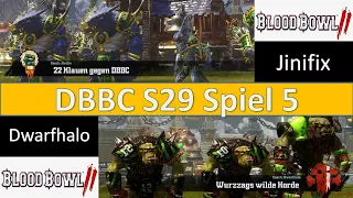 Blood Bowl 2 DBBC Season 29 L1D1 Spiel5  22Klauen (Echsen) vs Wurzzags wilde Horde (Orks)