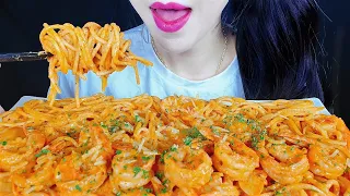 ASMR MUKBANG ROSE SHRIMP PASTA 꾸덕한 새우 로제파스타 먹방 EATING SOUNDS