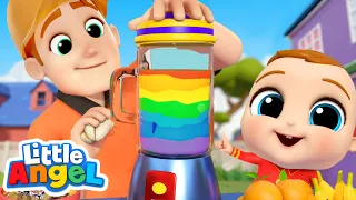 Juice Song | Learn Colors | Little Angel Kids Songs & Nursery Rhymes